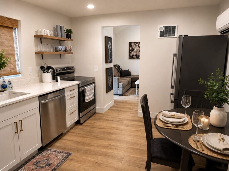 Quartz Countertops and Stainless Steel Appliances
