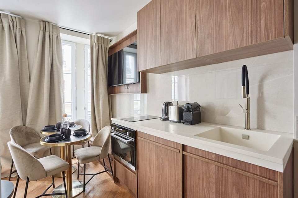 Apartment | Private kitchen | Fridge, microwave, stovetop, coffee/tea maker