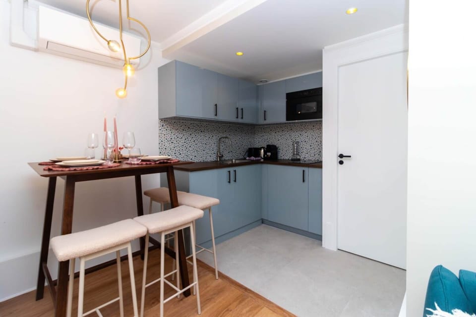 Apartment | Private kitchen | Coffee/tea maker, fridge, microwave, stovetop