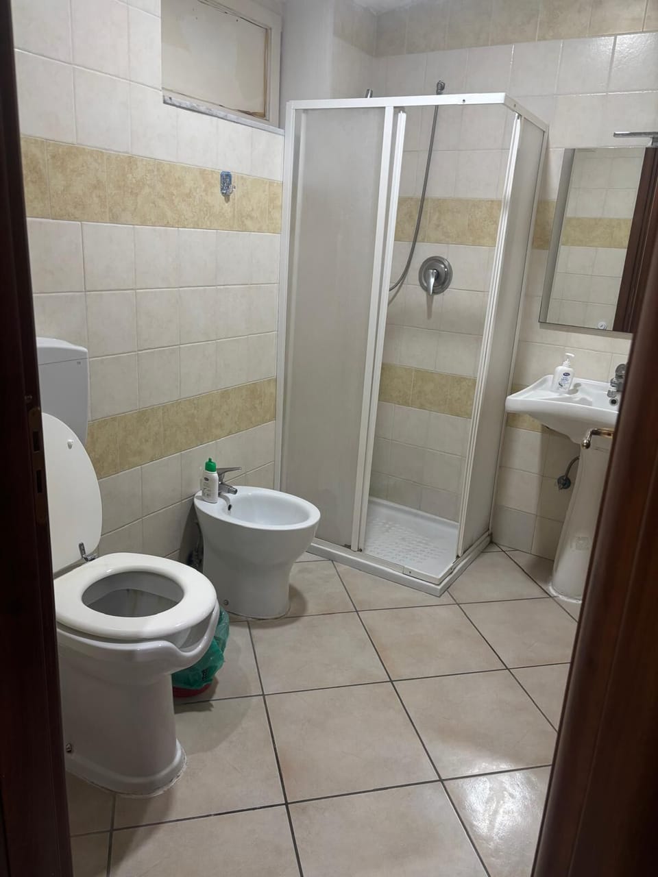 Classic Double Room | Bathroom | Shower, hair dryer, towels, soap