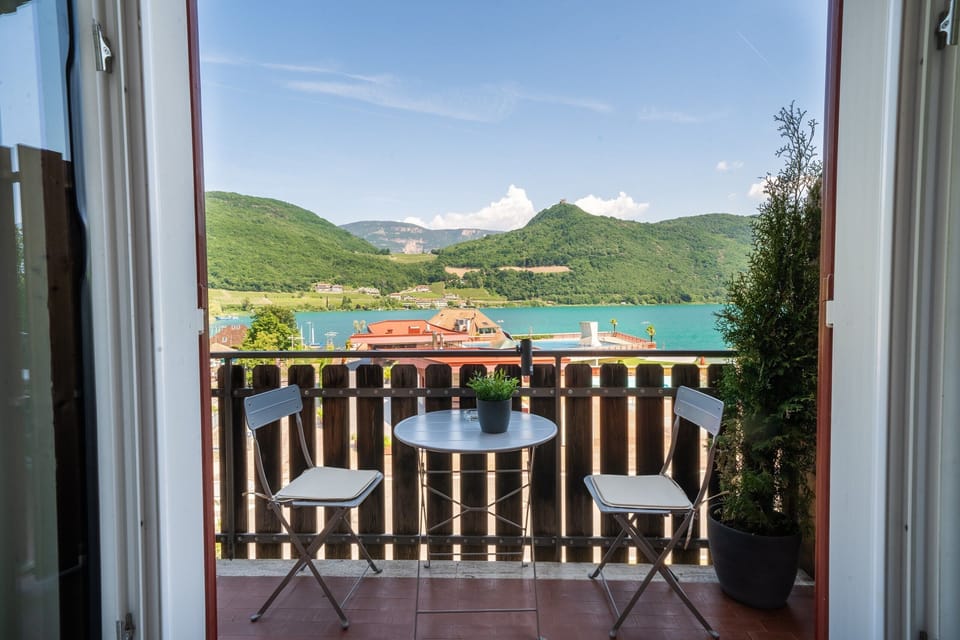 Balcony with lake view
