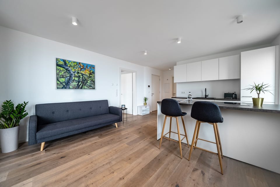 Living area with sofa