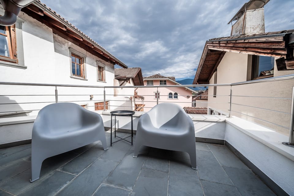 Roof terrace above the rooftops