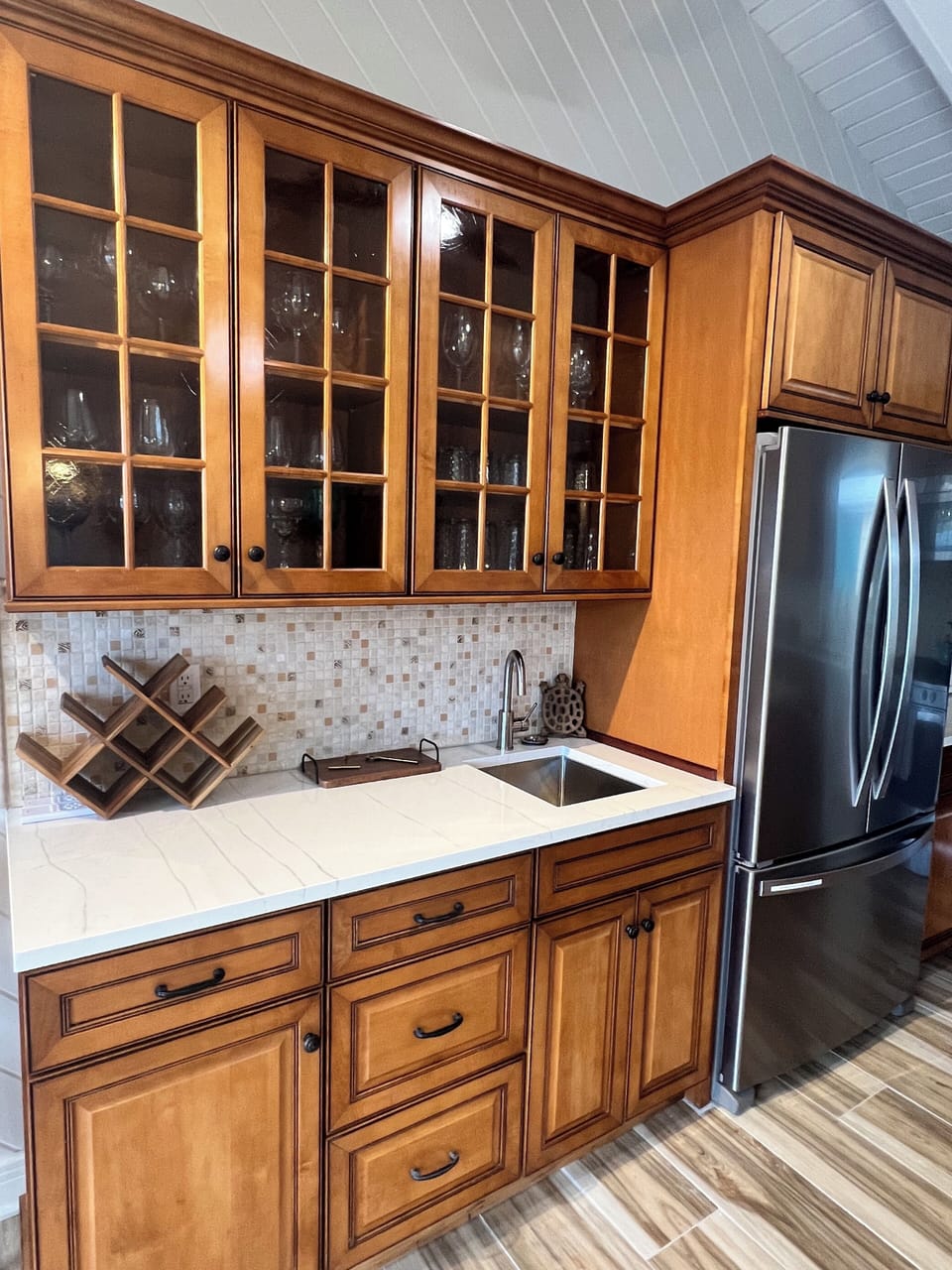 Bar in kitchen
