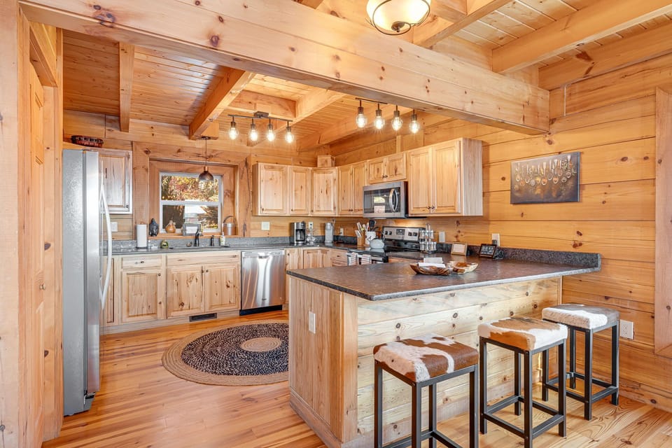 One Sweet World features a large and open fully stocked kitchen 