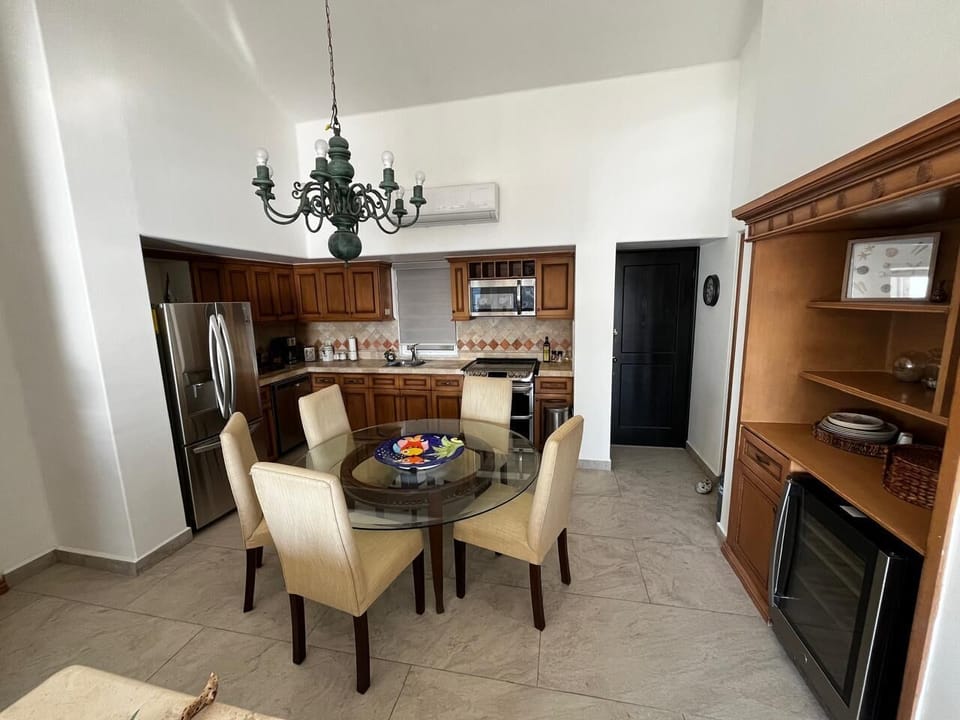 Kitchen that is fully stocked with everything you need. All new appliances .