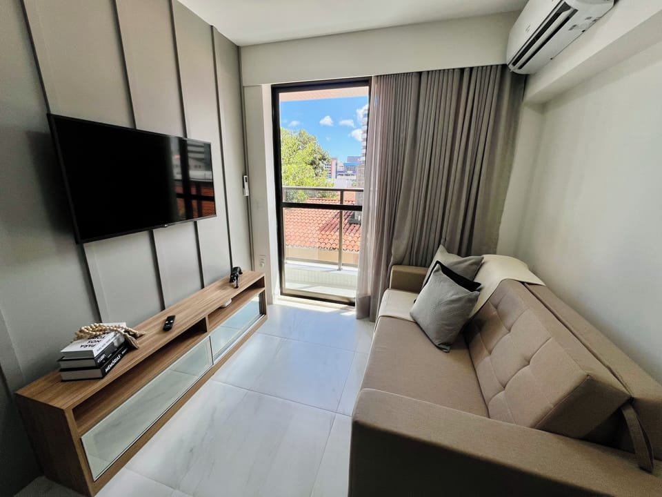 Apartment | Living area | 40-inch Smart TV with digital channels