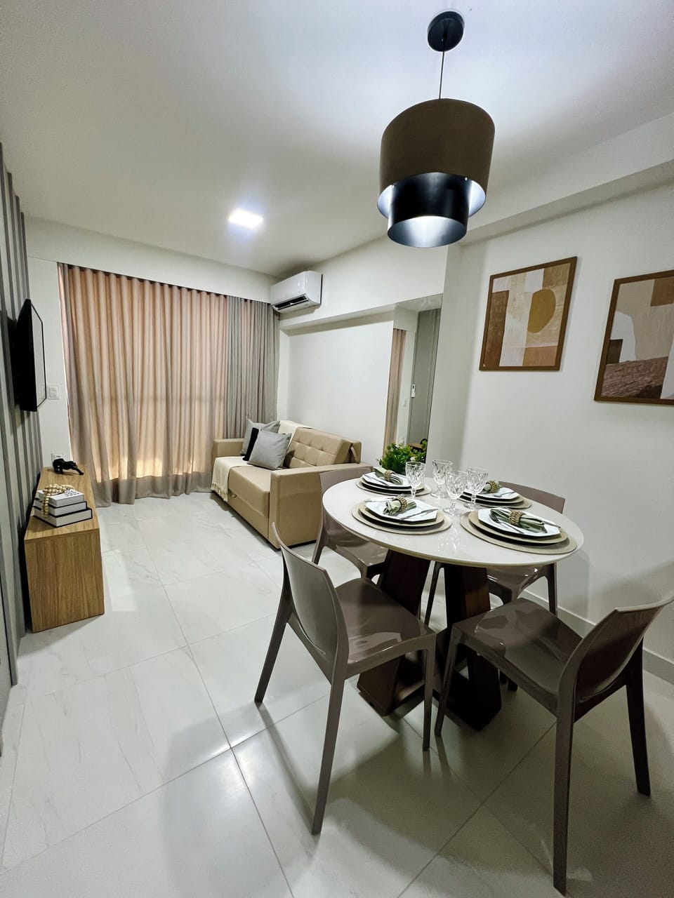 Apartment | Living area | 40-inch Smart TV with digital channels