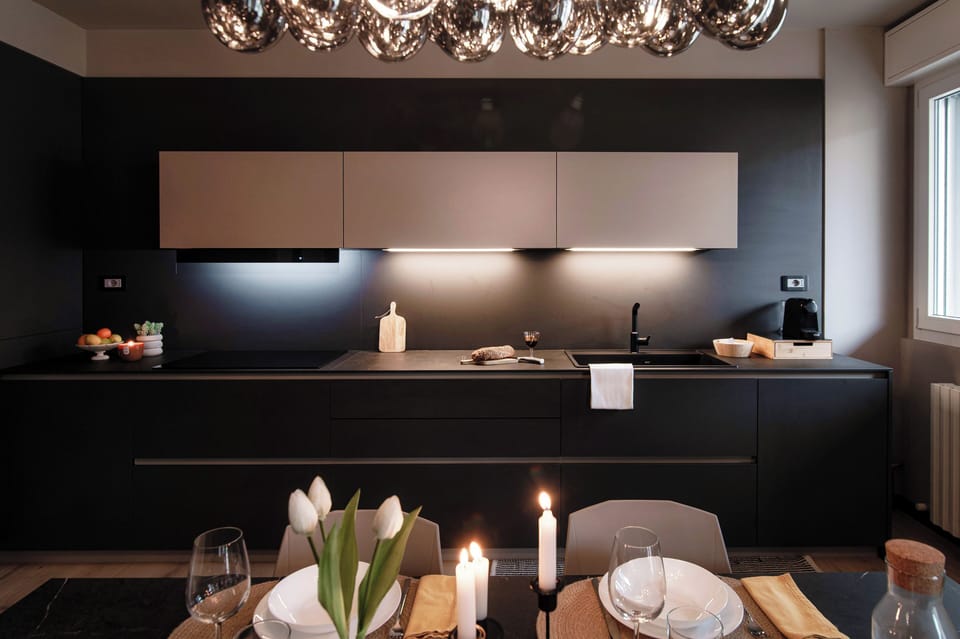 Apartment, Balcony | Private kitchen | Full-size fridge, microwave, oven, stovetop