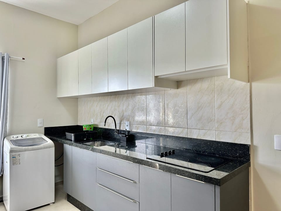 Apartment | Private kitchen | Fridge, microwave, oven, stovetop