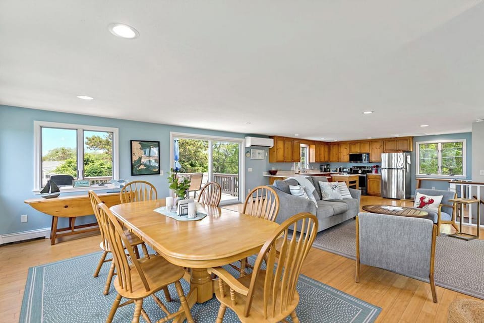 Put tables together for large family meal or game night!