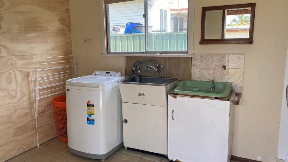 Outdoor laundry.
