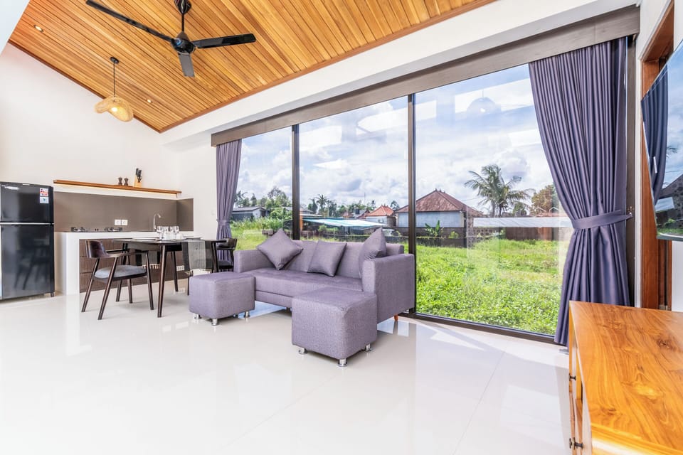 Villa, 1 Bedroom, Pool View | Living area | Flat-screen TV