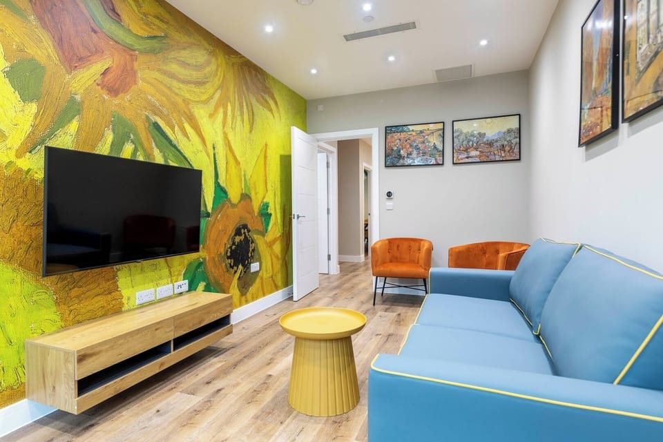 Living room and TV area