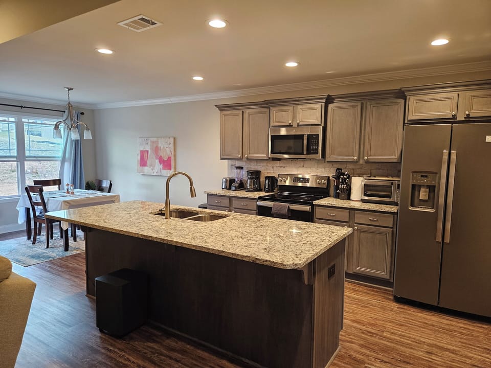 Open concept kitchen 