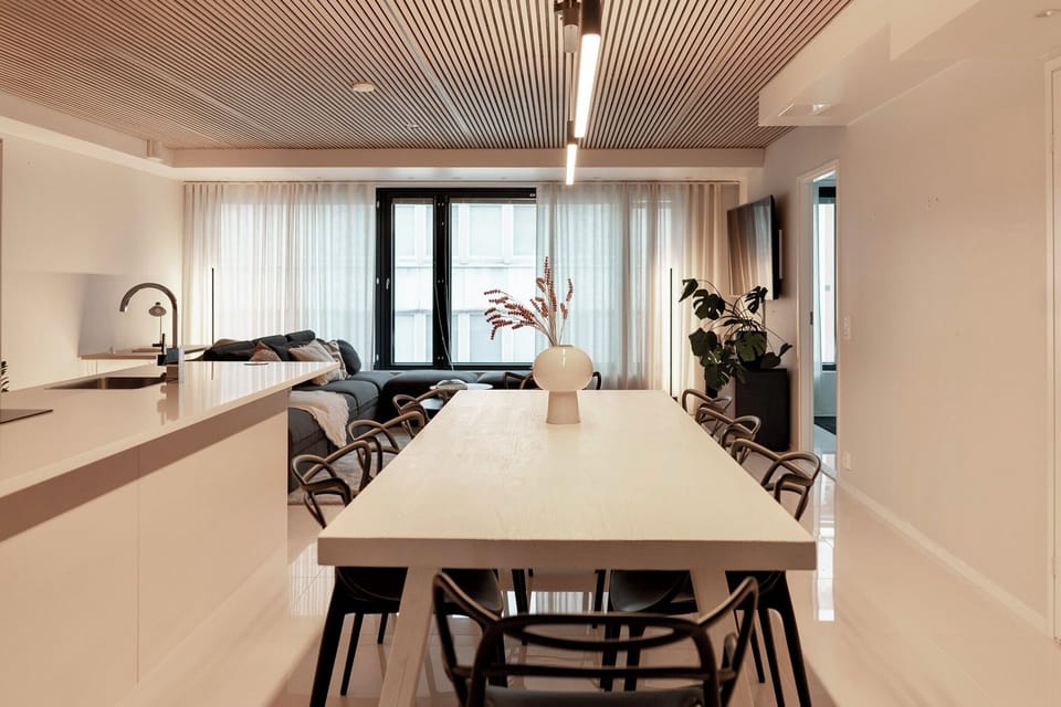 Apartment, Balcony, City View | Private kitchen | Full-size fridge, microwave, oven, stovetop