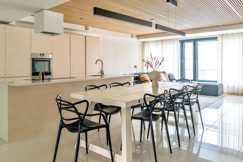 Apartment, Balcony, City View | Private kitchen | Full-size fridge, microwave, oven, stovetop