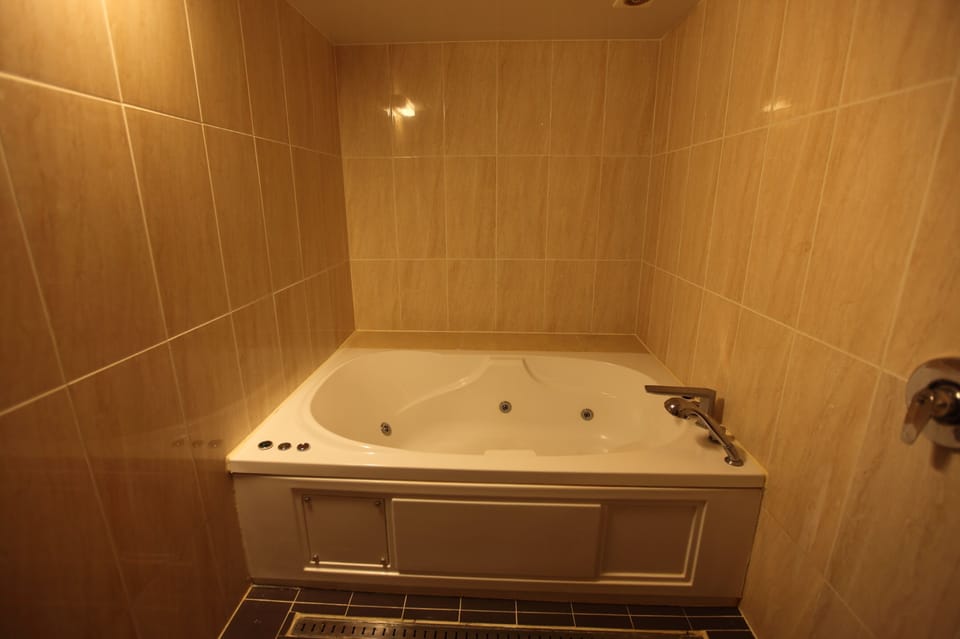 Business Suite | Bathroom | Combined shower/tub, hair dryer, towels