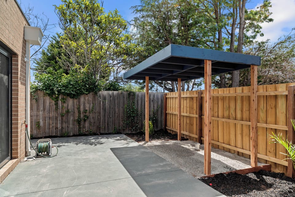 Space outside with shade