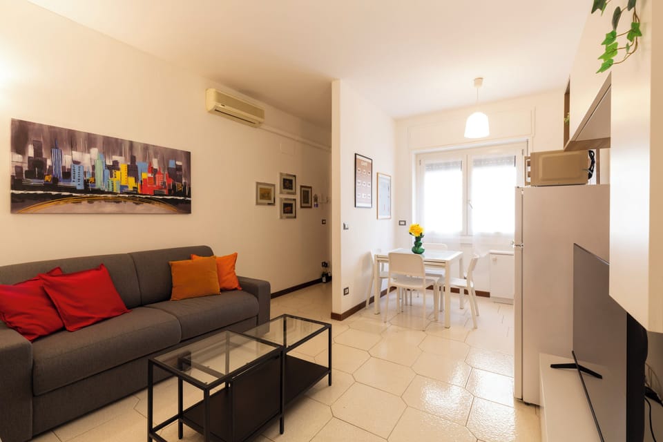 Comfort Apartment | Living area | 50-inch Smart TV with digital channels