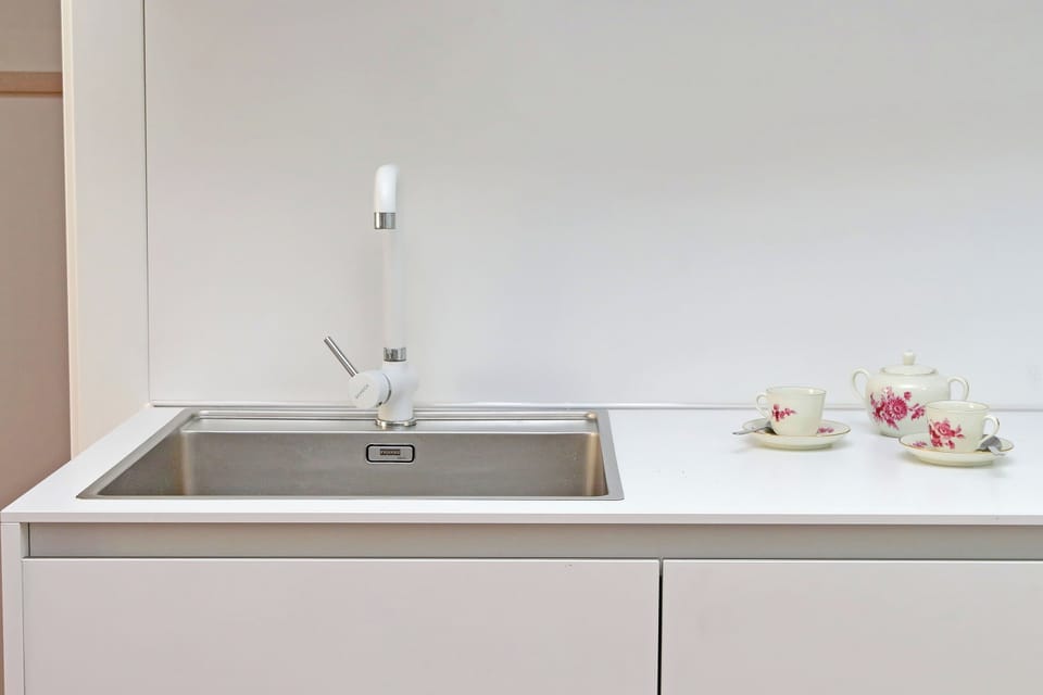 Apartment | Private kitchen | Espresso maker, electric kettle, toaster, griddle
