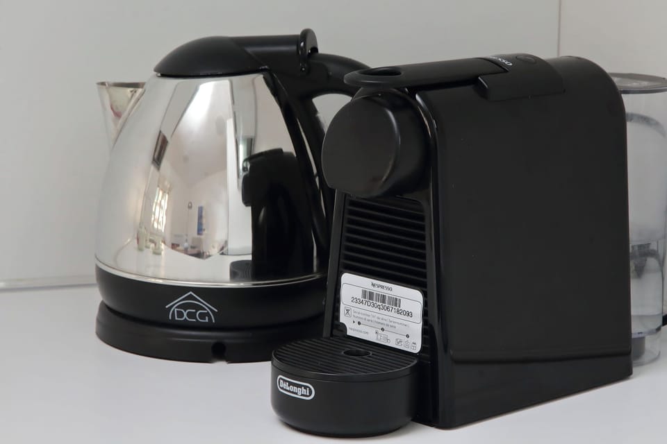Apartment | Private kitchen | Espresso maker, electric kettle, toaster, griddle
