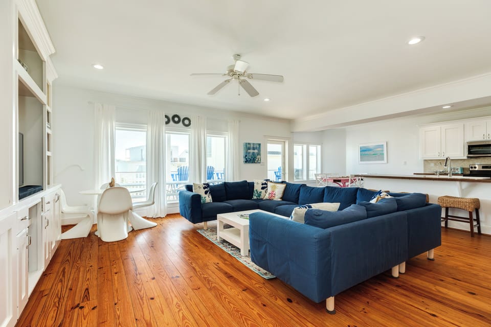Bright and airy open living area