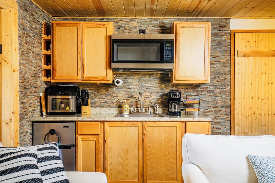 Your well stocked kitchenette. Mini fridge.