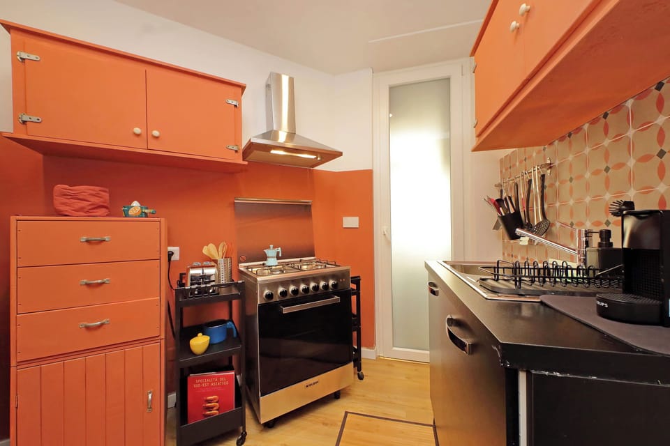 Apartment | Private kitchen | Espresso maker, electric kettle, dining tables
