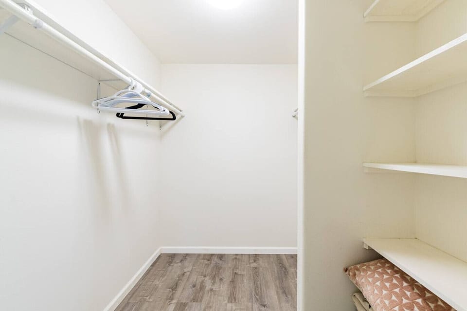 Inside the Master walk in closet