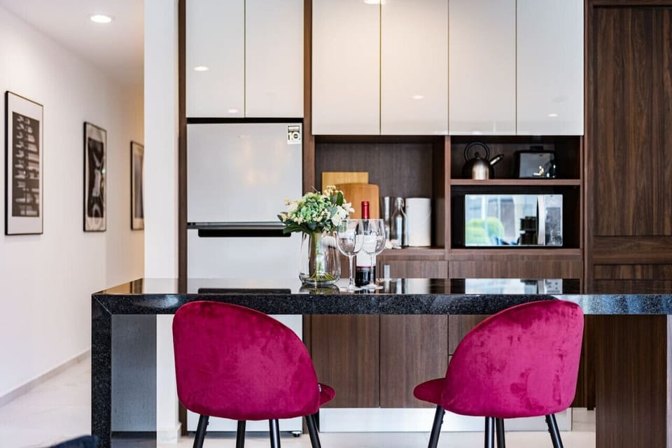 Modern kitchen with a large island, perfect for meal prep and gatherings