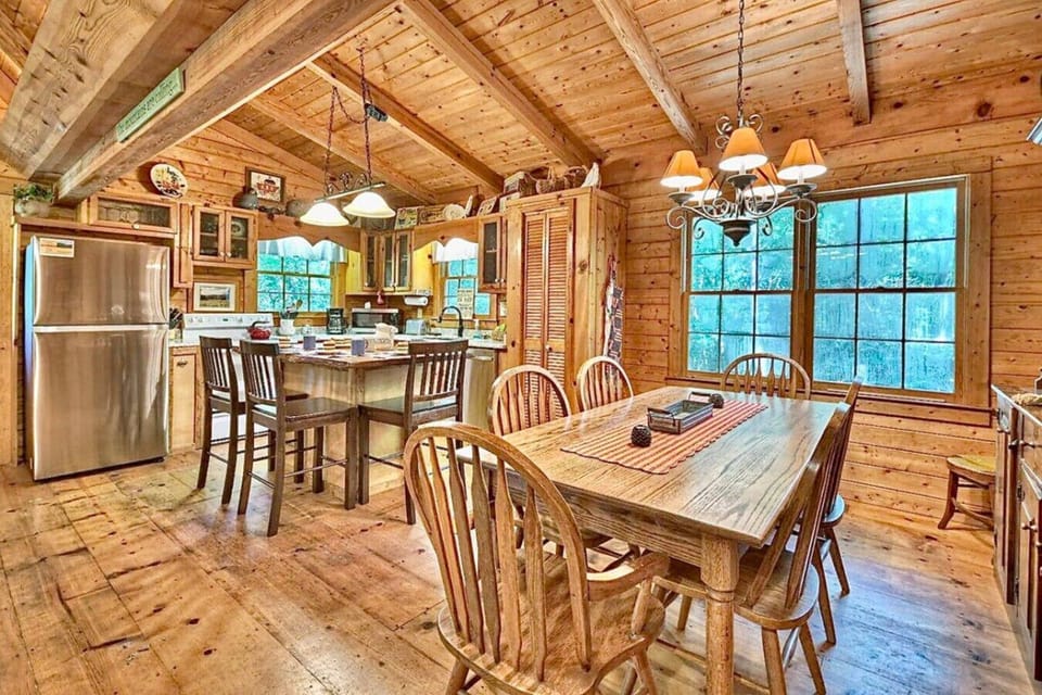kitchen and dining area