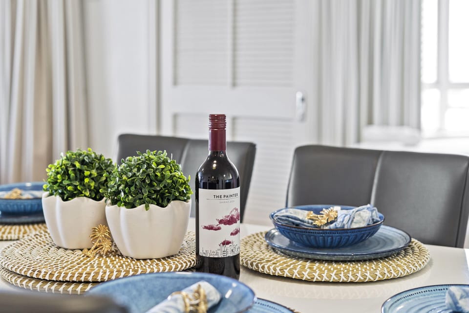 The elegant table set up