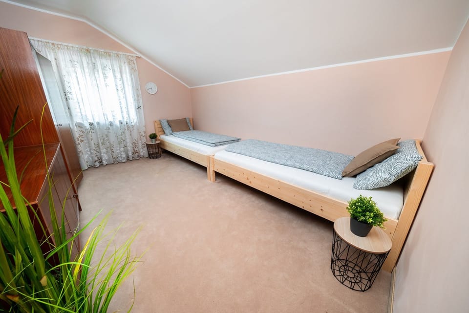 Single beds for the children