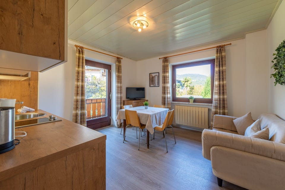 Living area in pine wood