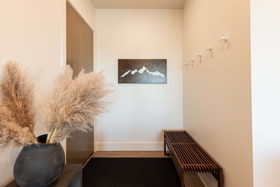 Entry nook with curated décor