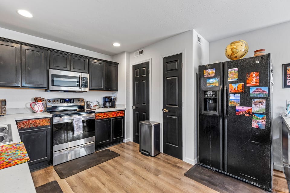 Fully stocked kitchen