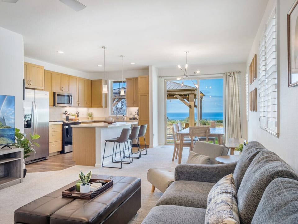 Living, Dining, and Kitchen with Ocean Views!