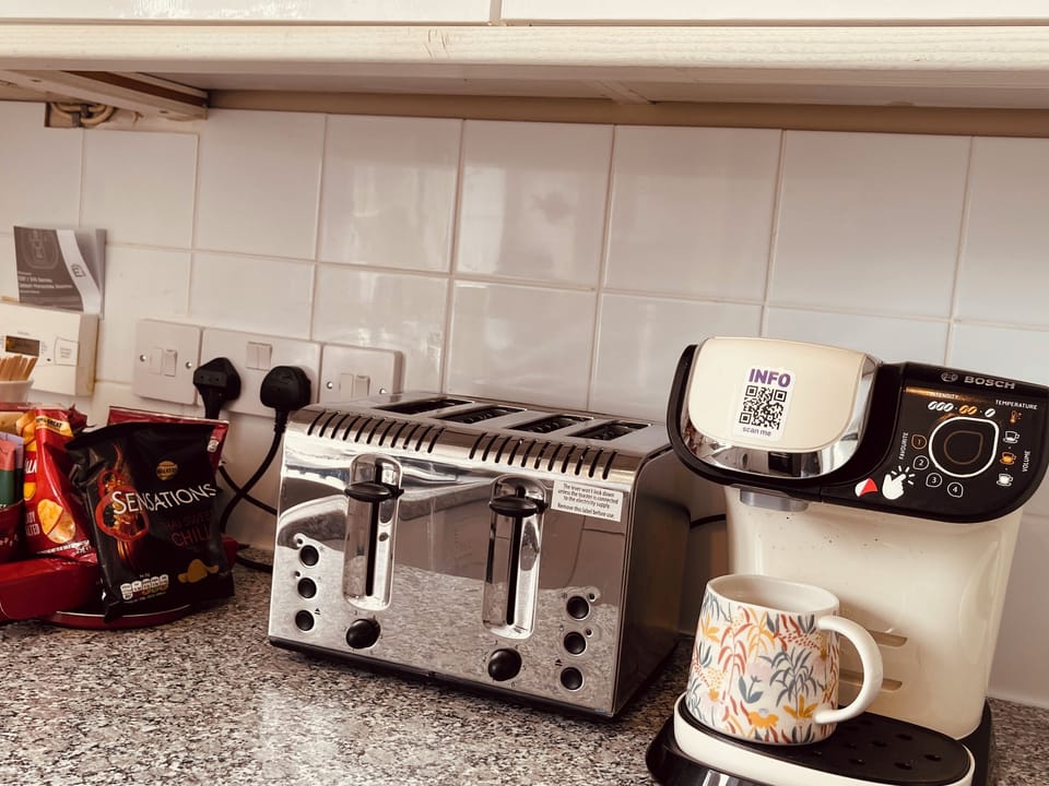 Kitchen amenities.