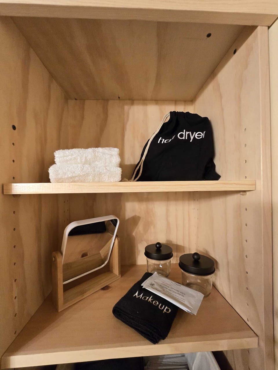 We provide a hair dryer, towels  and a make-up towel, ensuring a comfortable stay.