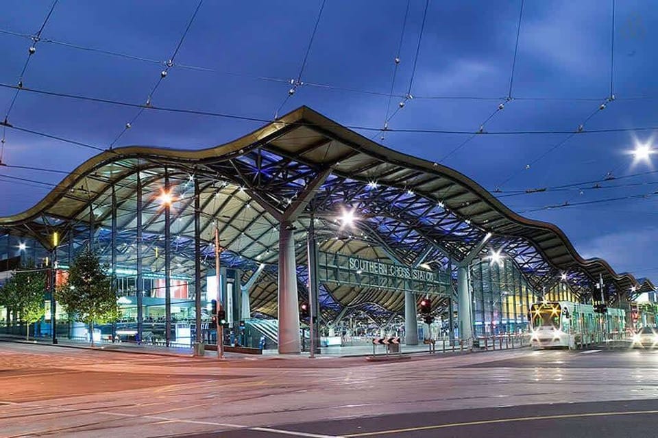 Located just opposite Southern Cross station.