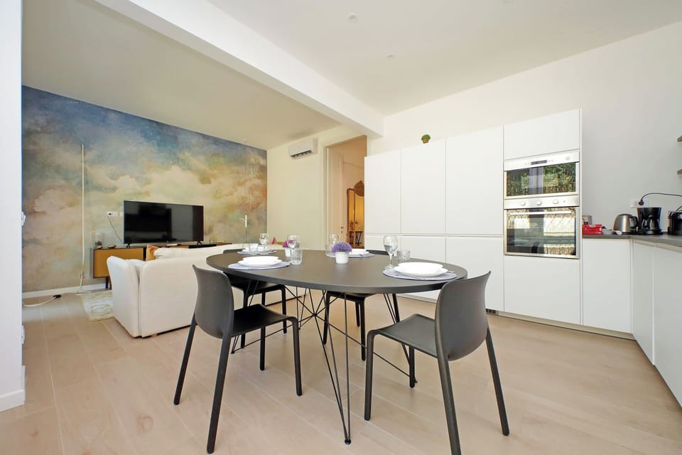 Apartment, Balcony | Private kitchen | Espresso maker, electric kettle, toaster, cleaning supplies
