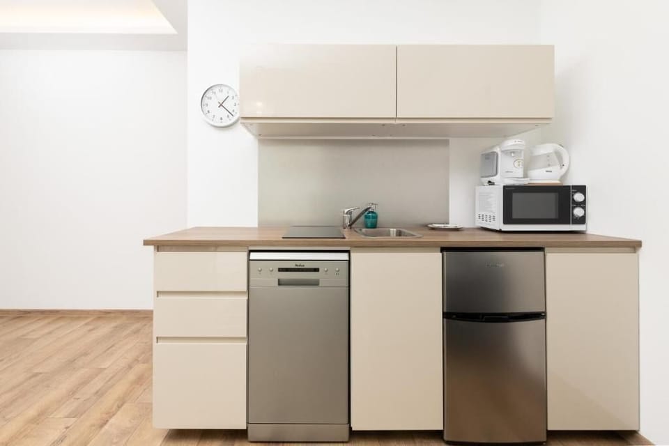 Deluxe Apartment | Private kitchen | Coffee/tea maker, electric kettle