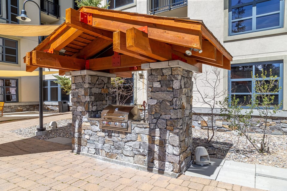 BBQ area available in the pool area.