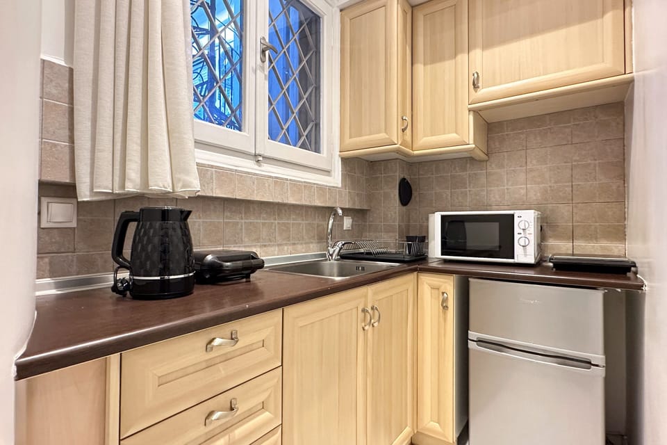 Luxury Studio, City View | Private kitchen