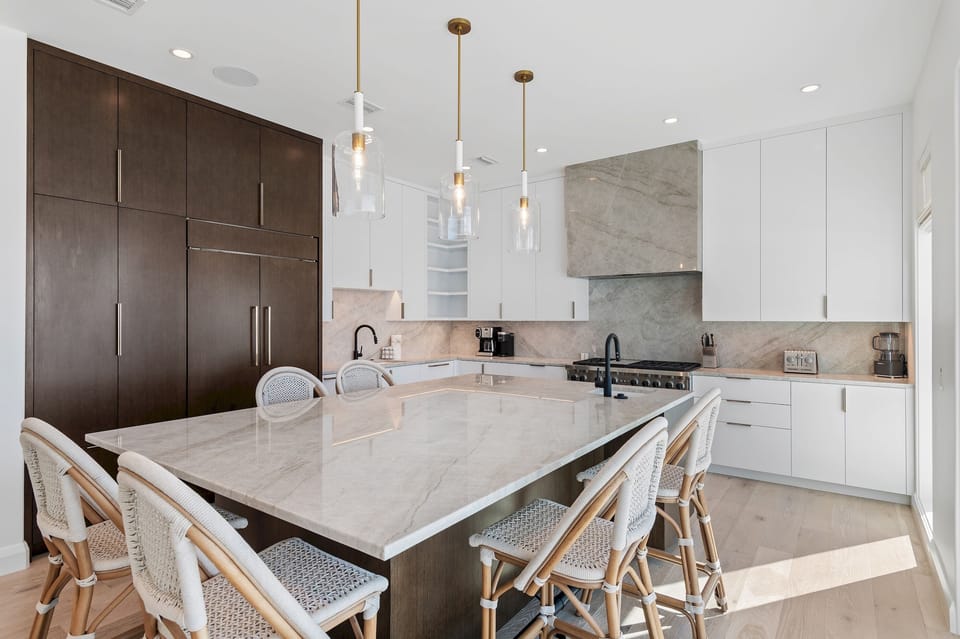 Sunrise Dream - Dune Allen Beach - Second Floor - Living Room with Chef's Kitchen and Dining Area Plus Large Balcony With Panoramic Gulf and Beach Views