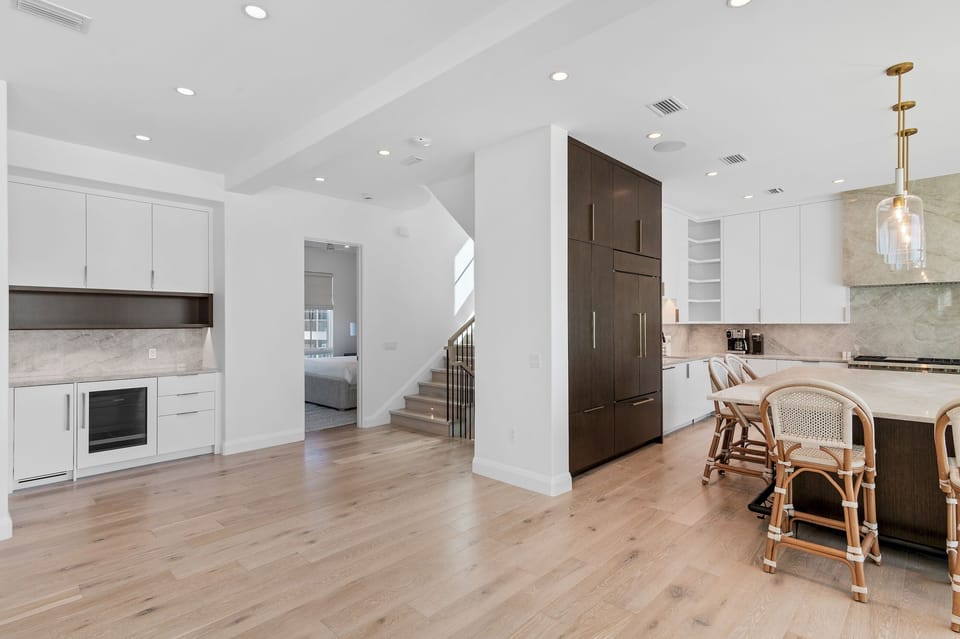 Sunrise Dream - Dune Allen Beach - Second Floor - Living Room with Chef's Kitchen and Dining Area Plus Large Balcony With Panoramic Gulf and Beach Views
