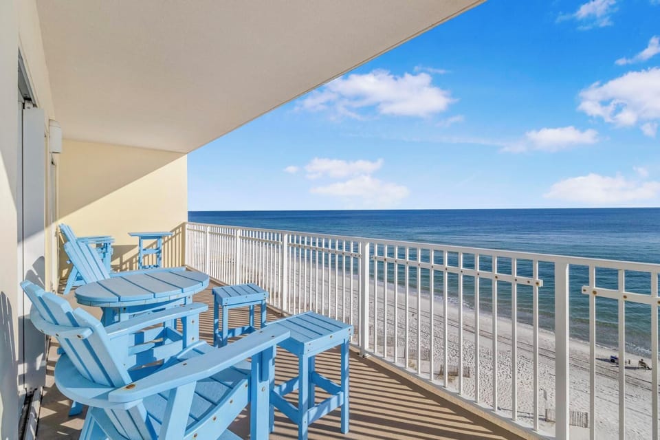 Large private balcony