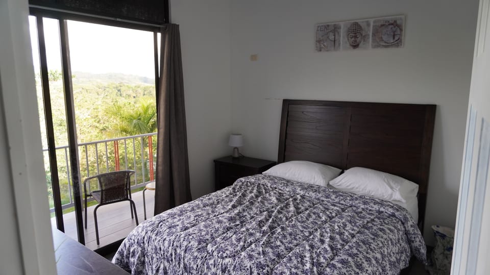 Master bedroom with balcony