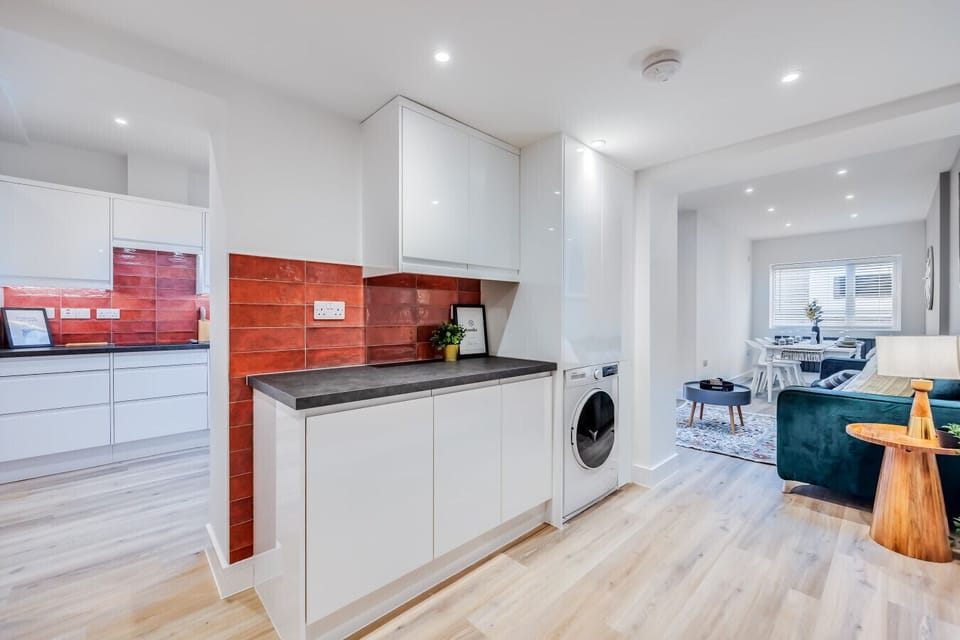 Laundry area with a washer dryer